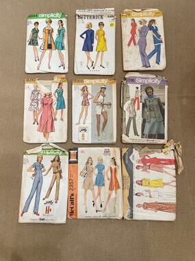 Vintage Patterns Womens Size 14 Early 70’s DIY Craftcore